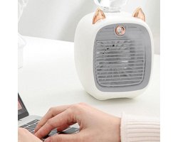 Mobiele Airconditioning - Draagbar Airco - Ventilator met Water - Draadloze Airco - Mini Airco - Draagbare Airconditioner - Luchtkoeler - Oplaadbare Mistventilator