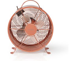 Nedis Tafelventilator - Netvoeding - Diameter: 250 mm - 20 W - 2-Snelheden - Oud Roze