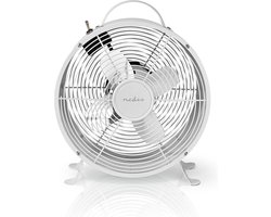 Nedis Tafelventilator - Netvoeding - Diameter: 250 mm - 20 W - 2 Snelheden - Wit