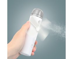 Oplaadbare handventilator met water nevel – USB – Wit – 15 cm