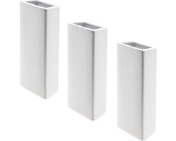 Pakket van 8x stuks radiator luchtbevochtigers bak / waterverdampers wit 21 cm - Waterverdampers verwarming - Luchtvochtigheid verhogen