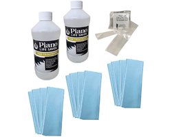 Piano life saver system - Dampp chaser | BULKVERPAKKING | 2x Pad treatment fles + 12 Humidifier Pads + 6 clean sleeves | Piano life Saver PLS | - Pad treatment - 473 ml - 2x fles met dop Dampp-Chaser