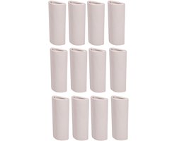 Radiator bak luchtbevochtiger - pakket 12x stuks - wit - keramiek - verwarming waterverdamper