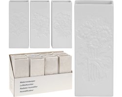 Radiator bak luchtbevochtigers / waterverdampers - 5x - dolomiet - bloemen print - 20 cm