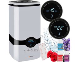 Ruhhy Ultrasone Luchtbevochtiger met Aromatherapie - 4L met Geurolies