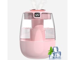 Stille Luchtbevochtiger met USB Display - 1L, 2 Nevelmodi, Nachtlampje en Geschikt voor Kantoor en Kinderkamer