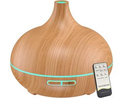 Ultrasone Aroma Diffuser 500 ml met 7-kleuren LED-licht voor Aromatherapie en Luchtbevochtiging