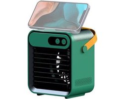 USB Mini Koeling En Bevochtiging Airconditioner Huishoudelijke Kleine Luchtkoeler Desktop Watergekoelde Ventilator (Groen)