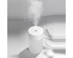 USB mini-luchtbevochtiger met nachtlampfunctie, geschikt voor kinderkamers, slaapkamers, kantoren, yogaruimtes, woonkamers, spa's en auto-interieurs -- Wit