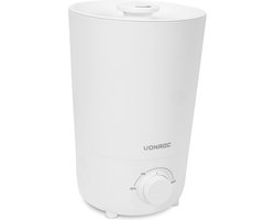 VONROC Luchtbevochtiger 2,6 liter - ultrasoon - 360° mistuitlaat - wit