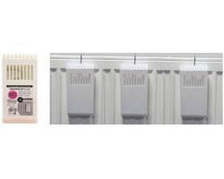 Waterverdamper Luchtbevochtiger kunststof incl. haakje kleur wit set 3 stuks