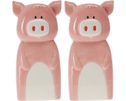 Waterverdamper radiator - 2x - varken - kunststeen - kinderkamer - 18 cm - luchtbevochtiger