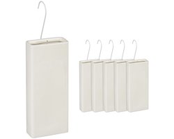 Waterverdamper radiator - set van 6 - 400 ml - keramiek - crème