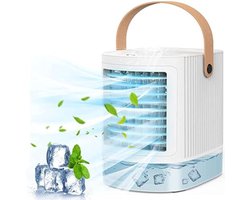 Airconditioning zonder afvoerslang - Aircooler met koelelementen - Aircooler zonder afvoerslang - 8 x 6 x 6 cm - 790 gram - Wit