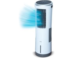 Aircooler met waterkoeling - 3 niveaus - Krachtige maxi-tower-luchtkoeler met 8,5L tankvolume voor langdurig koelen