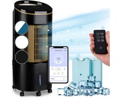 ApexArte® Mobiele luchtkoeler - Ventilatoren - Zonder Afvoerslang - Zwart en Bruin