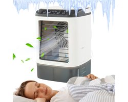 Aura® Airco Zonder Afvoerslang - Airco - Aircooler - 3 in 1 - 500 ml draagbare airconditioning - Wit - 17cm x 17cm x 24cm