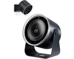 Bureauventilator, 3600mAh batterij, ultrastil (minder dan 35dB), traploze snelheidsregeling van 1-100°, luchtstroom van 12 m/s, USB-wandventilator, geschikt voor de slaapkamer (blauw).