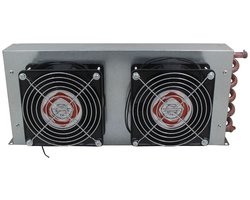 Condensor Warmtewisselaar Water Luchtkoeler met 2 Ventilatoren