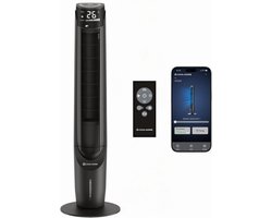 CoolHome AC2207 Aircooler- Luchtkoeler met draaifunctie - Afstandsbediening en App - Incl. Koelelement - 107 CM - Dimbaar LED scherm