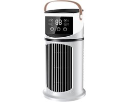 Draagbare Airco Ventilator - Persoonlijke Koeler - Bureau Kamer - Verdampingskoeling - Compact Formaat - Wit
