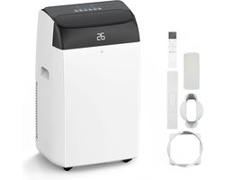 Draagbare Airconditioner – Mobiele Airco – 3-in-1 Airco – Koelmachine – Ontvochtiger – 10000 BTU – 42 Liter Ontvochtiging