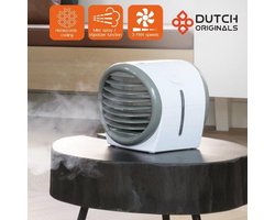 DUTCH ORIGINALS | Mini Draagbare Ventilator | Spuit- en Koelmachine 0,5 L | Tafel- of Bureauventilator | 5V | 3 snelheden