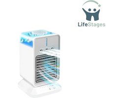 LifeStages - Aircooler - 4-in-1 Luchtkoeler - Nano Spray - 180° Oscillatie - Luchtreiniger - Draagbare Ventilator