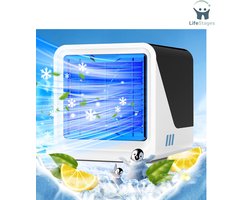 LifeStages - Draagbare Aircooler - Mobile Air Conditioning - Portable - 3-In-1 USB Fan With Water Cooling - 500 Ml Water Tank - 3 Speeds - 7 Colors - Air Conditioning - Air Cooler For Office