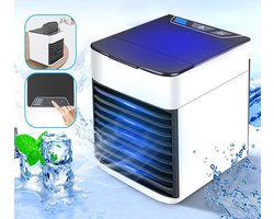Mini Airco – USB Luchtkoeler met Watertank – Air Cooler – Ventilator – Draagbare Airconditioning – Voor Slaapkamer & Kantoor