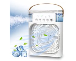 Mini Draagbare Air Conditioner Fan Ventilator - Verkoeld, Bevochtigd, Draagbare kleine water cooler & Aroma Diffuser.