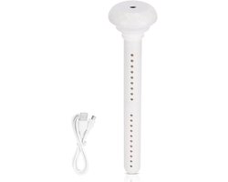 Mini draagbare luchtbevochtiger met koele mist, USB-aansluiting, stil ontwerp, verstelbare lengte, geschikt voor op reis, thuis en op kantoor.