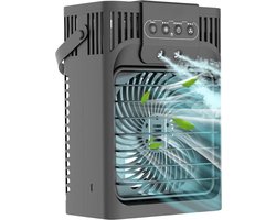 Mobiele Airco Zonder Afvoer - Mobiele Airco Zonder Slang - Ventilator - Aircooler - Mobiele Airco Voor Slaapkamer – Compact Ontwerp - Zwart