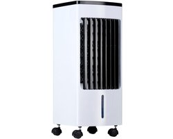 Mobiele Aircooler met Koelplanning - Ventilator en Luchtbevochtiger zonder Slang - Afstandsbediening en Timer - 22 x 24 x 53,5 cm