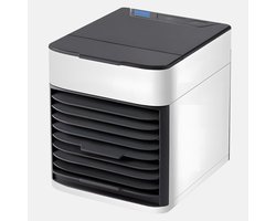 Quvo® Mobiele Airco Zonder Afvoer - Luchtkoeler - Aircooler - Wit - 16cm x 14cm x 16cm