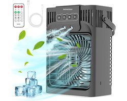 RVV® Airco Zonder Afvoerslang - Airco - Aircooler - 3 standen - 4 in 1 - Zwart - 15 cm x 16 cm x 23 cm