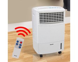 Sentik 10L aircooler luchtkoeler met afstandsbediening - koude luchtstroom ventilator 60W