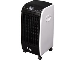 TechnoLife TL-1701R Mobiele Aircooler met 3 Snelheden - Luchtkoeler Verrijdbaar met Afstandsbediening - 3 Bedrijfsmodi en Timer - Zwart/Wit