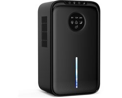 Airdestic Hypersonic Luchtontvochtiger - Dehumidifier - Extreem Stil - 1000ml/dag - Geschikt voor Huis / Slaapkamer & Badkamer - Zwart