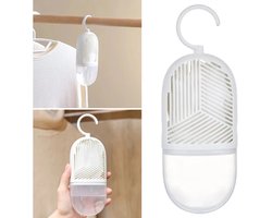 Anti-Schimmel Kledingontvochtiger Doos – Hangende Luchtontvochtiger met Watersammelaar en Afneembare Haak – Vocht- en Schimmelpreventie voor Kledingkast, Ruimtes en Kleding – Vochtverwijderaar en Luchtzuiveraar
