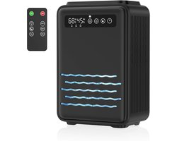Aura® Luchtontvochtiger en luchtreiniger - Luchtontvochtiger slaapkamer - Luchtontvochtiger - Zwart - ‎34cm x 15cm x 23cm ;2.45 kg