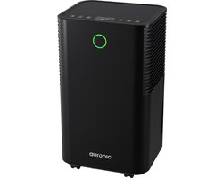 Auronic Luchtontvochtiger - Compact Series - 12L per dag - 2L Waterreservoir - Was-droog functie - Slaapkamer, Badkamer en Woonkamer - Vochtopnemer voor in Huis - Dehumidifier - Zwart