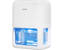 Auronic Luchtontvochtiger - Ontvochtigt 500ml Per Dag - 1,8L Waterreservoir - Woonkamer, Kantoor, Slaapkamer, Babykamer en Meer - Vochtopnemer voor in Huis - Dehumidifier - Wit