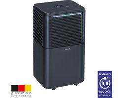 Beurer LE 150 Luchtontvochtiger – Stil & Energiezuinig – Voor Ruimtes tot 30 m² – 12L/24u Ontvochtiging – Nachtmodus & Wasdroogfunctie – Automatische Luchtvochtigheidsregeling – Incl. Afvoerslang – 3 Jaar Garantie