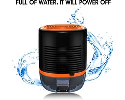 Bolmans - Dehumidifier - Luchtontvochtiger Slaapkamer - Luchtontvochtigers - Lucht Ontvochtiger - Zwart - Ontvochtiger en Luchtreiniger - 23x16.5cm - 800ml - 300ml Per Dag - Extra Stil