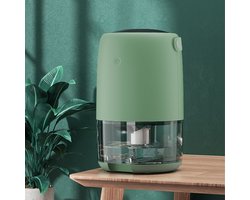 CHIWIN Luchtontvochtiger - Multifunctionele Elektrische Ontvochtiger - Compacte Condens Ontvochtiger met Zichtbare Watertank 1,1L - Stille 40W Energiebesparende Luchtontvochtiger voor Slaapkamer, Kledingkamer, Kantoor en Badkamer