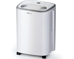 Cosi Home Luchtontvochtiger en Luchtreiniger 12 Liter per Dag - Energiezuinige Dehumidifier met 2,5 Liter Watertank tegen Vocht, Schimmel, Condensatie – Ontvochtiger Slaapkamer en Kelder