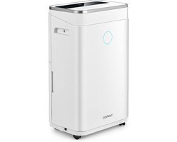 COSTWAY 25L/dag luchtontvochtiger, 3 modi, kamergrootte ca. 30 m², elektrische ontvochtiger met 6,5 l watertank, 24-uurs timer, 2 snelheden, slaapmodus ≤ 42 dB