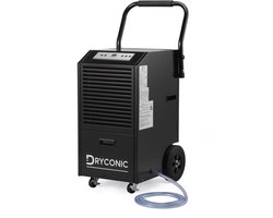 Dryconic Bouwdroger 70L - professioneel - 5,5L watertank - ContinuousDrain - Auto-Defrost - JobSite metaal