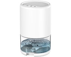 HAUSS SPOLE Luchtontvochtiger-Elektrische Mini Ontvochtiger-met Nachtlampje-voor Slaapkamer en Badkamer-Geruisloos en Efficiënt-Compact-ABS-Wit